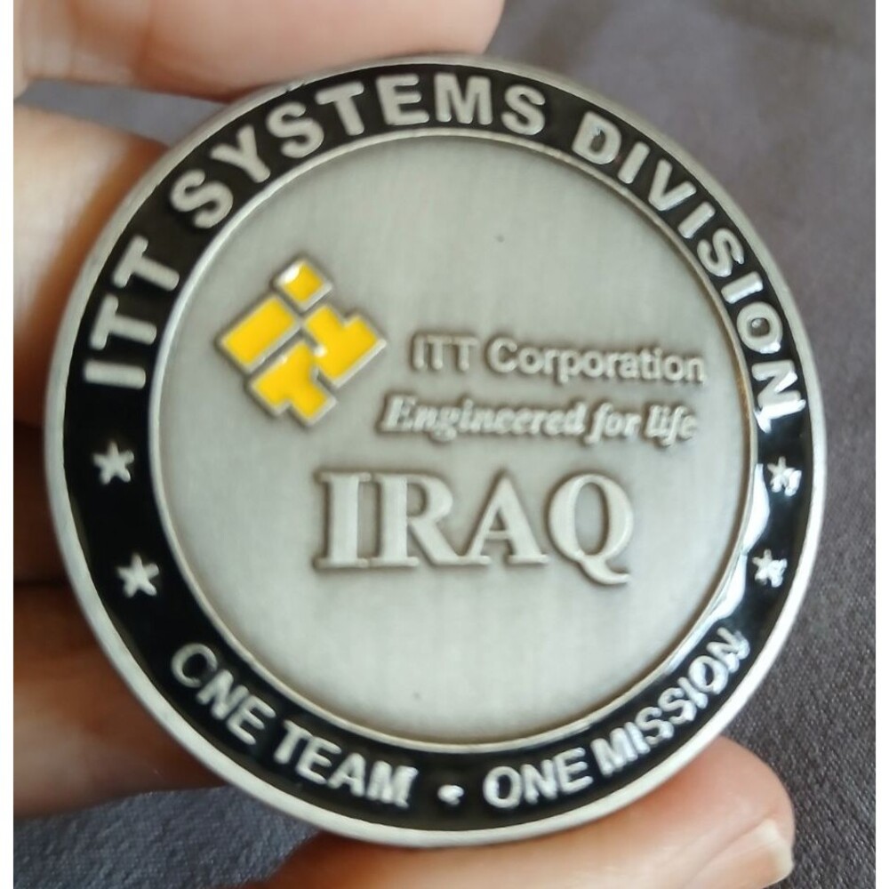 ITT Systems Division Iraq Corporate Challenge Coin One Team One Mission